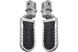 GFYSHIP Pour BMW F900R 2020-2022, F900XR 2020-2022, S1000XR 2020-2022, R1200ST 2005-2008 Repose-pieds passager rotatif à 360° (S avec adaptateur)