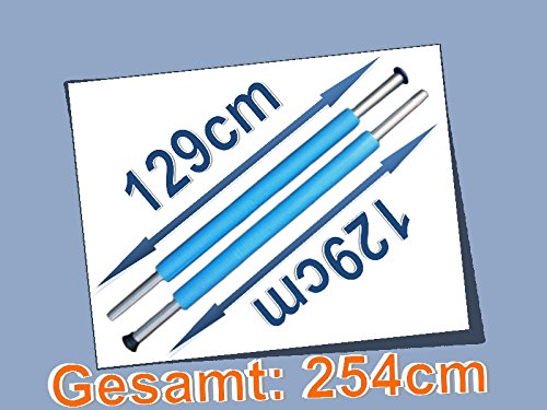 1 x Stange / 2 x Stangen / 3x Stangen Trampolin Stangen 254 cm für Sicherheitsnetz - 3