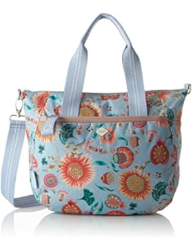 Oilily Damen Groovy Sunflower Handbag Mhz Henkeltasche, Blau (Light Blue), 15x25x33 cm