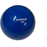 Avessa Ptb-20 Toning Ball Pilates Ağırlık Topu 1 Kg, Tek Ebat, Krl-Ptb-20, Mavi