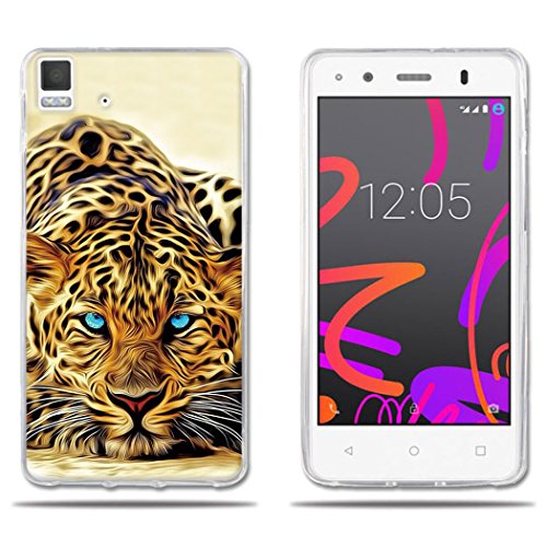 BQ Aquaris E4.5 Case, DIKAS 3D Emboss Pattern Luxury Soft Back TPU Bumper [Drop Protection / Shock Absorption] Protective Case cover for BQ Aquaris E4.5 4.5inch- Pic: 20