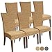 Produktbild casamia Rattanstuhl-Set Cardine 6 Stück Esszimmer-Stuhl Kissen ohne Sitzkissen, Farbe Basalt grau One Size