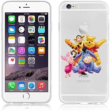 Disney Winnie The Pooh &amp; Friends Transparent TPU Soft Case For Apple iPhone 7 WINNIE &amp; FRIENDS