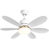 Işıklı Tavan Vantilat&ouml;r&uuml; 52 cm, 40W LED, Uzaktan Kumandalı | 3 Kademeli Fan Hızı, 3 Renk LED Aydınlatma, Zamanlayıcı 2/4 Saat