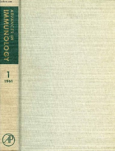 ADVANCES IN IMMUNOLOGY, VOLUME 1, 1961 (Contents: Transplantation Immunity and Tolerance, M. Hasek, A. Lengerová, and T. Hraba. Immunological Tolerance of Nonliving Antigens, Richard T. Smith. Functions of the Complement System...) francais ADVANCES IN IMMUNOLOGY, VOLUME 1, 1961 (Contents: Transplantation Immunity and Tolerance, M. Hasek, A. Lengerová, and T. Hraba. Immunological Tolerance of Nonliving Antigens, Richard T. Smith. Functions of the Complement System...) francais