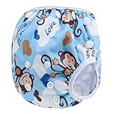 Sijueam Schwimmwindel Waschbar Mehrwegwindeln Baby Diapers Wasserdicht Windelhosen Unisex Einheitsgröße Einstellbar Badeshorts Leakproof Wassersport Bademode - 3