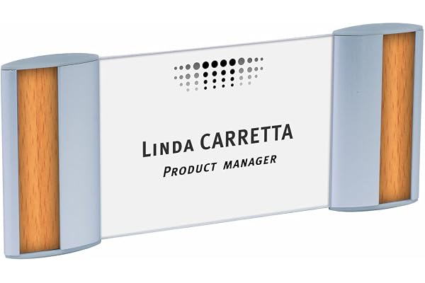 Alba SIGNCDVM Set de 5 Plaques Murales en Aluminium Format Carte de Visite Livrées avec 6 Finitions Assortis