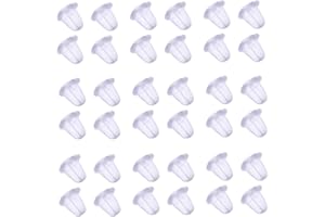 My-Bead 5 paia chiusura per orecchini 5mm silicone senza allergeni alta qualità da gioielliere