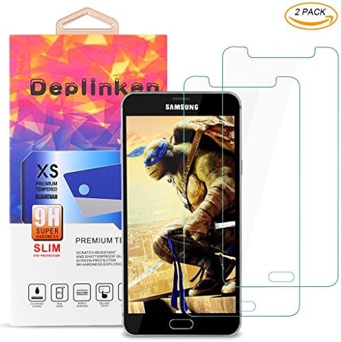 Galaxy C7 Pro Screen Protector , Deplink [2 Pack]9H Hardness Crystal Clear LCD Tempered Glass Protection Film for Samsung Galaxy C7 Pro