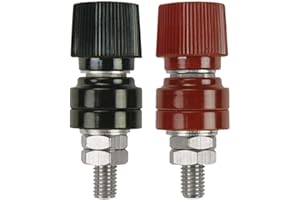 Hoclauho Copper Battery Connection Set, 2 Clamp Connectors for Vehicles (M10) Battery Post Connection Set, 2 Terminals for Different Vehicles, Battery Connection (M10)