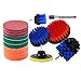 Produktbild Harpily 14 Pcs Bohrmaschine Pinsel BohrbüRsten Pads Schwamm Power Scrubber Brush Grill ZubehöR Pinsel Reinigungsmittel Strom Scrub Drill Brush ReinigungsbüRste Blau Reinigungspads Drill BüRste Pads