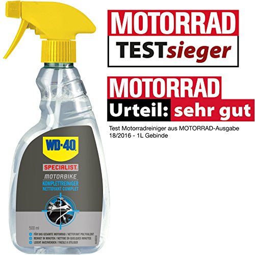 WD-40 Motorbike Komplettreiniger 500Ml, 1 Stück, Farblos, 49242 - 3