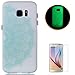 Produktbild CaseHome Samsung Galaxy S7 Edge Elegant TPU Hülle (Mit Frei Schirm-Schutz) Leuchtend Effekt Grün Fluoreszierend Glühen in der Dunkelheit Ultra Schlank Dünn Transparenter Gummi Weich Stoßfest Rutschfest Mode Schön Stilvoll Geprägt Muster Gedruckt Entwurf Silikongel Fall Abdeckung Haut Schale Für Samsung Galaxy S7 Edge-Grüne Mandala-Blume