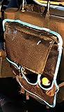 Filfia (2 Stück) Auto-Rückenlehnenschutz, Rückenlehnen-Tasche, Trittschutz mit Rücksitz-Organizer， Rücksitzschoner, Kick-Matten-Schutz mit Tablet Halter zum Ausklappen - 2