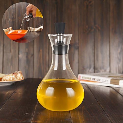 Simonshop 500ml Leak-Proof Oil Bottle Soy Sauce Container Vinegar Oil Cruet Storage Dispenser Cooking Tool (Style A)