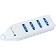 Techly 021642 Multipresa 4 Posti Italiana Bipasso Senza Cavo Bianco Bianco