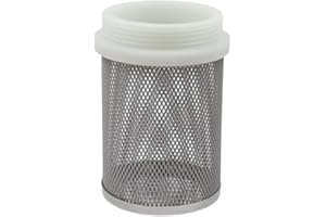 WITTKOWARE Edelstahl-Saugkorb mit Nylongewinde, Pumpen-Ansaugfilter, engmaschig, 2" (DN50)