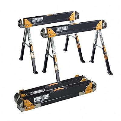 ToughBuilt 1 paire de tréteaux Scie ToughBuilt C700 travail Hauteur réglable jusqu'à 1300 kg
