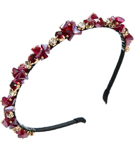 Cerchietto Matrimonio Fiore Viola Con Cristalli – Accessorio Per Capelli Sposa E Damigella In Filo Di Rame - 4