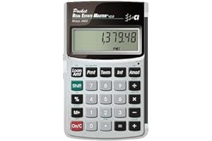 Calculated Industries Real Estate Master Pocket Financial Calculator Black, Silver Calculator – Calculators (Pocket, Financial Calculator, 9 Digits, Battery, Black, Silver)