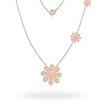 DIVA GIOIELLI - Marveilles - Necklace, flower &oslash;32+16+16 mm, rose gold - Collana, fiore &oslash;32+16+16 mm, ramato - argento...