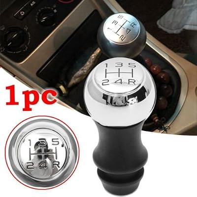 Zantec Pommeau de levier de vitesse Chrome, 5 vitesses, pour Peugeot 106 206 207 306 307 407 408 508