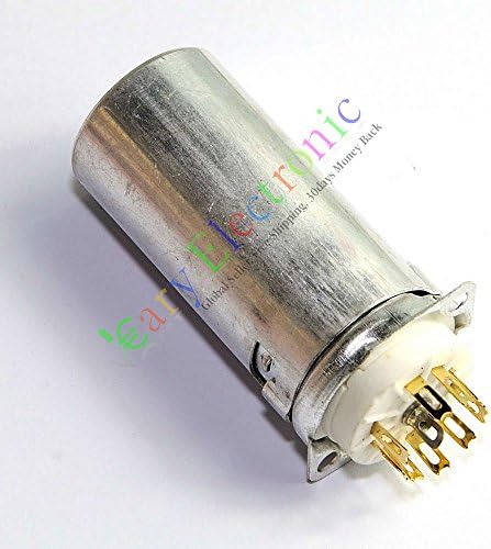 Cary 4pcs 9pin Gold Tube Sockets Skirted Shield Cover Chassis for 12ax7 12au7 Ecc82