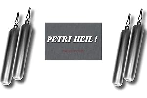 STMK Set: 2 Packungen Behr Drop-Shot Blei Bleigewichte Long, 4 7 10 14 18 25 35 Gramm +Gratis Petri Heil! Aufkleber