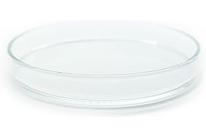 GENERISCH Futterschale aus Glas 80x11mm !6 Größen! für Aquarium & Terrarium > Garnelen, Schnecken, Welse... | Echtglas Futter Schale zum geziehlten füttern | KEIN Acryl/Plastik sondern Laborglas!
