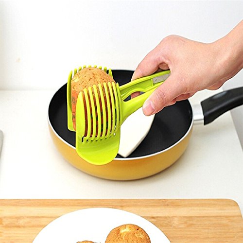 1pc Tomatenschneider Obst Cutter Ständer Utensilios De Cozinha Assistent lounged Tomato Lemon Aktenvernichter Slicer zufällige Farbe - 6