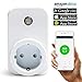 Produktbild Wifi Steckdose,Smart intelligente WLAN Steckdose Fernbedienung steckdose kompatibel mit Amazon Alexa (Echo, Echo Dot) Google Home Wireless Smart Home Fernbedienung mit Timing Funktion