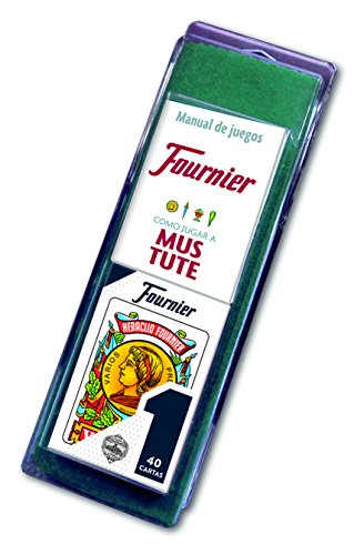 Fournier Nº 1-40 Cartas Set de baraja Española y tapete con Reglamento de Mus y Tute F36790