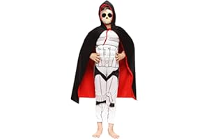 TIMESETL Halloween Capa Vampiro Capa Halloween Negro Roja Capa Halloween Niños, Capa de Vampiro Niños, Capa con Capucha, Capa Vampiro Niños, Disfraces Halloween de Vampiros para Niños, 1,25M