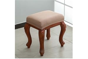 AQIGR 2/4 Pack Rectangle Bar Stool Covers Printed Chair Seat Slipcovers Washable Stool Upholstered Protector Slipcover for Dining Room Living Room with Nonslip Elastic Band (Color : #12, Size : 2pcs)