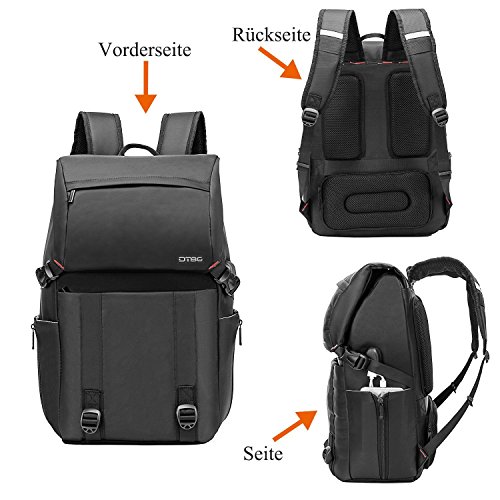 DTBG l  ssiger Rucksack leichtgewichts Daypack mit Utensilientaschen   17 3 Zoll Laptop Rucksack Computer Tasche mit USB Anschluss   unisex Outdoor Wa