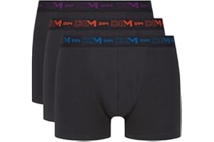Dim Boxer Homme Coton Stretch Respirant Maintien Optimal x3