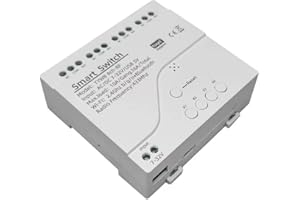 MHCOZY Relais de commutation 4 canaux USB 5 V AC/DC 7-32 V Smart WiFi sans fil contact sec module de commutation, télécommande Tuya Smart Life, fonctionne avec Alexa Google Home