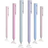 Xspring Hızlı Kuru M&uuml;rekkepli Kalemler, 6 Paket 0.5mm Renkli Jel Kalemler, Hızlı Kuru Jel Kalemler, 6 Renk P&uuml;r&uuml;zs&uuml;z Yazı Kale