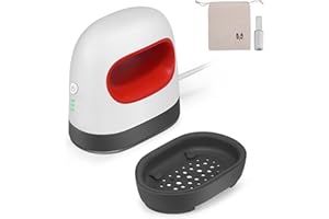 NTMAICHY Mini Heat Press Machine, Small Heat Press Portable Iron Press Machine, 3 Heating Modes & Auto Off Function, Home Printing Press Machine for T-Shirts Shoes Hats Bags and Small HTV Vinyl Projects(Red)