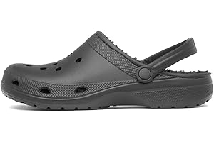 Shoe Zone - Mens Black Warm Lined EVA Slipper