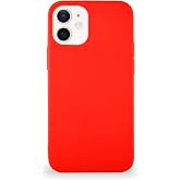 KZY İletişim Apple iPhone 12 Mini ile Uyumlu Kılıf Soft Premier Renkli Silikon Kapak - Kırmızı