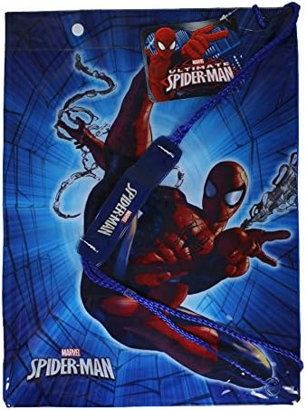 Children's Character Waterproof Gym School PE Beach Swim Bag - Spiderman