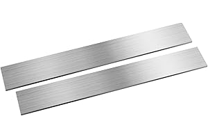 szkoo 2 aste piatte in acciaio inox 304, 3 x 40 x 300 mm (TxWxL), finitura spazzolata, strisce in acciaio inox piatto per cucina fai da te
