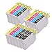 Produktbild PerfectPrint Kompatibel Tinte Patrone Ersetzen für Epson Stylus SX-230 235W 420W 425W 435W 440 445W 525WD 535WD 620FW Stylus Office B42WD BX-305F 305FW T1295 (Schwarz/Cyan/Magenta/Gelb, 14-pack)