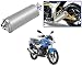 Auto Pearl Premium Quality High Performance Bike Exhaust Muffler Silencer Triangle Silver For - Bajaj Discover 125 RS.2899.00