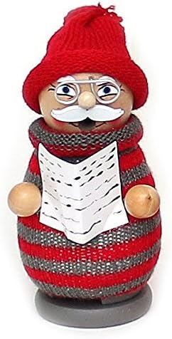 Stylish modern wooden incense burner figurine with approximately 13 cm Grandpa