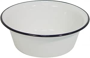 Cache Plaque Baumalu Ø20cm - Émail Blanc - Bord Inox - Pour Plaques De Cuisson Électrique
