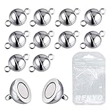 Perfekte Form und Material: Legierung-Magnet-Verschluss, mit dauerhaften Retention, hat keinen Einfluss auf die Sicherheit von Schmuck, runde Form eignet sich eher für das tragen und die Form von Schmuck. Keine Ecken können Schäden an der Haut verursachen.