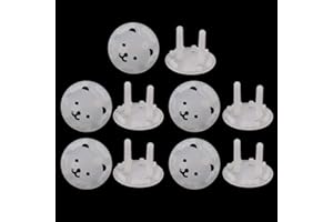 JAGETRADE 10pcs EU Stand Power Socket Cover 2 hole Electrical Outlet Baby Child Safety Electric Shock Proof Plugs Protector