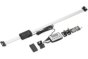 ECUTEE Digital Readout Kit Preciso Digital Linear Scale LCD Kit de lectura digital Pantalla Digital 0-500 mm Torno LCD Escala Lineal Digital Readout Kit para Fresadoras Tornos